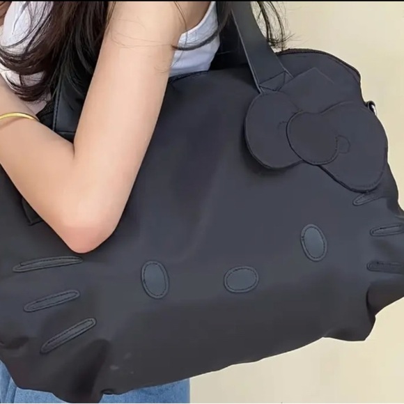 Hello Kitty Black Duffel/Tote NWOT - Picture 1 of 12